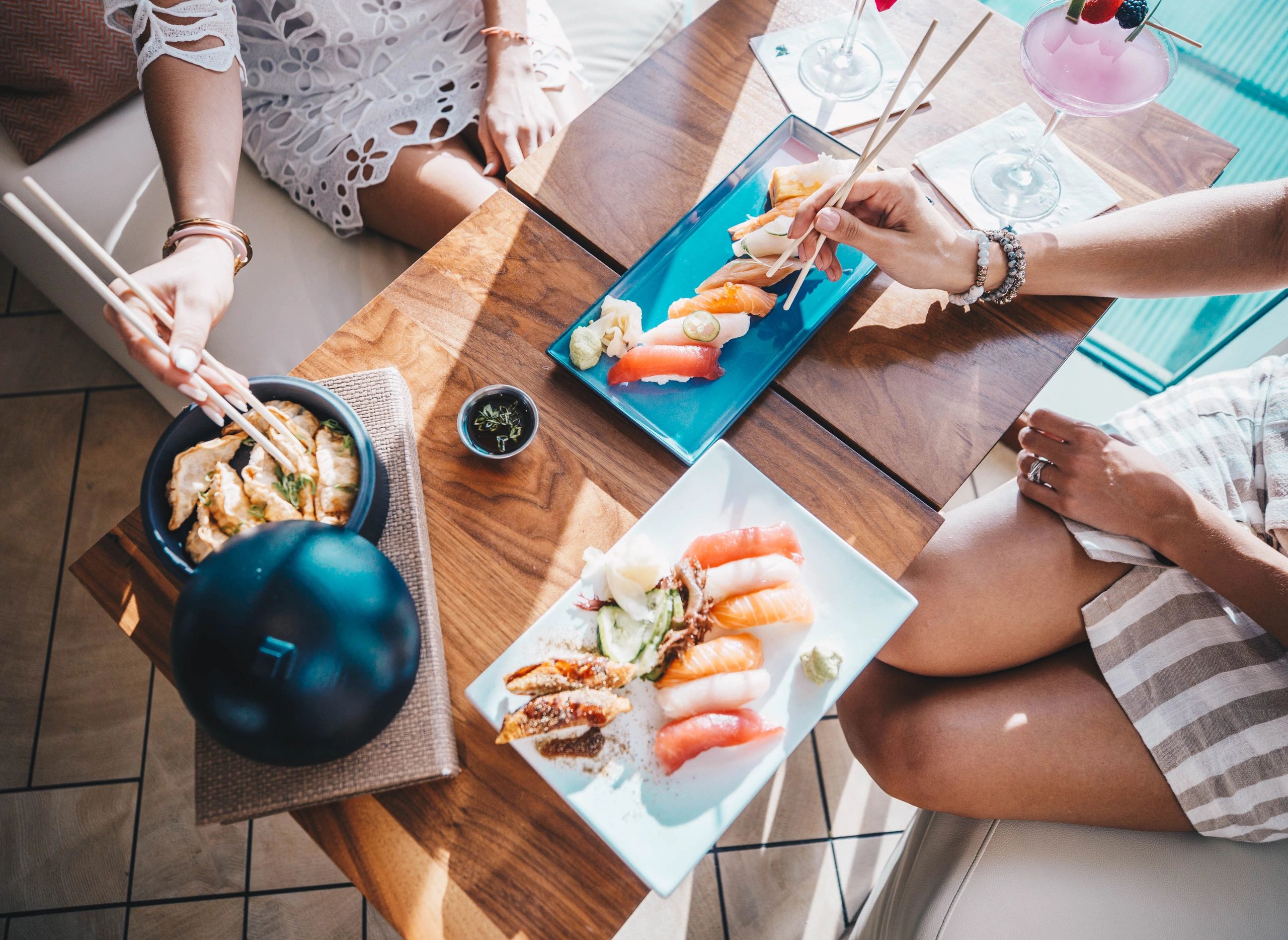 Korals Sushi and Cocktail Lobby Bar interior at JW Marriott Marco Island