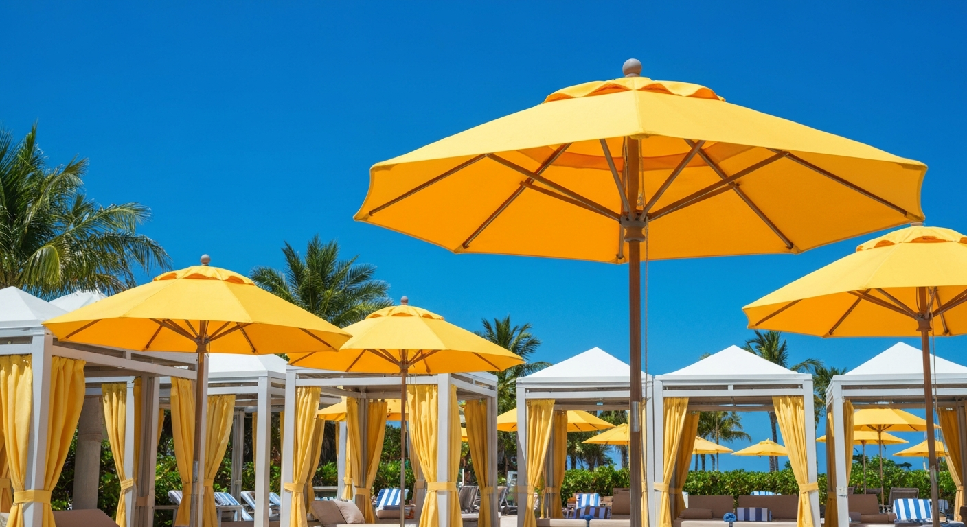 Poolside Tiki Bar and Grill with tropical cocktails at LaPlaya Beach Resort Naples