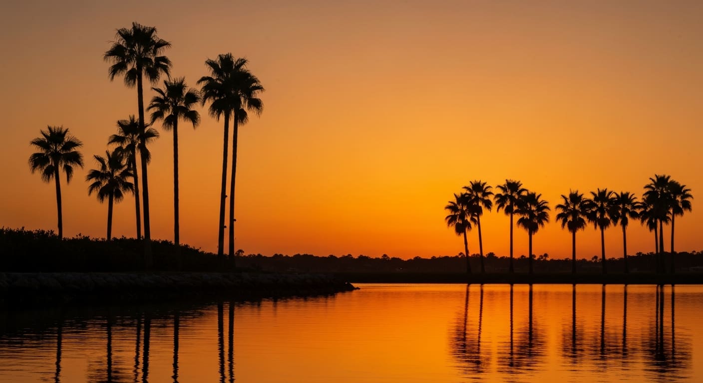 Southwest Florida Gulf coast sunset comparison