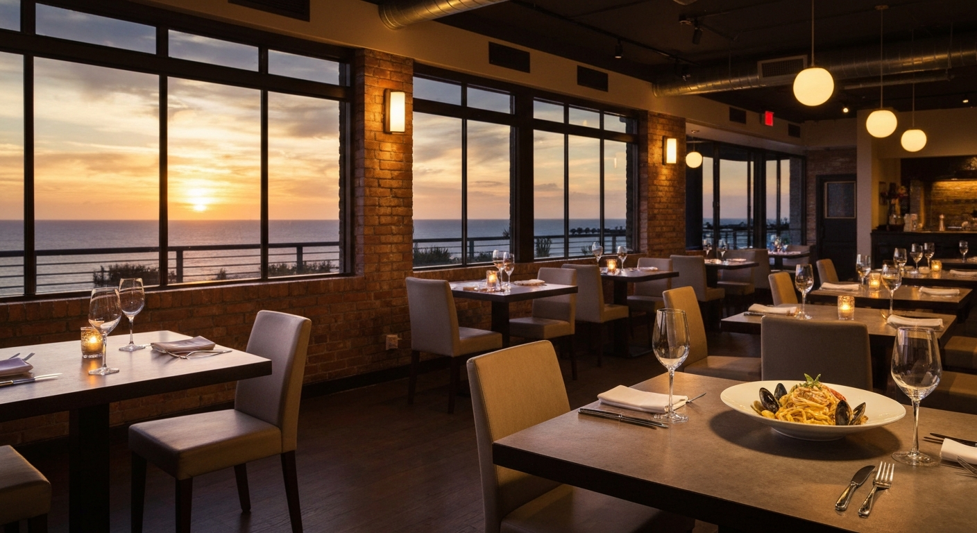 Rae's Real Italian restaurant at Pink Shell Beach Resort with Gulf of Mexico views in Fort Myers Beach