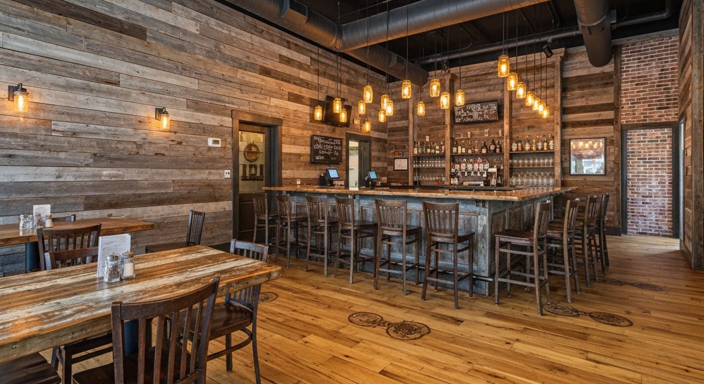 Leroy's Southern Kitchen and Bar cozy interior on Marion Avenue in downtown Punta Gorda