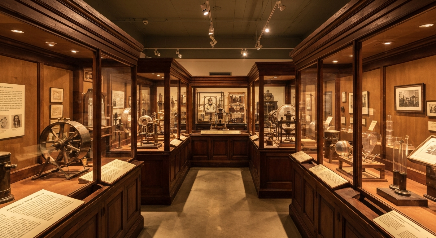 Edison and Ford Winter Estates museum interior with invention exhibits in Fort Myers