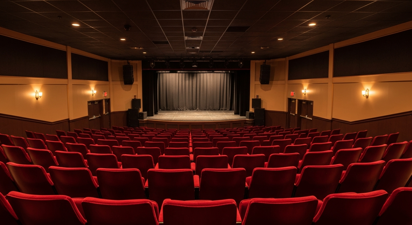 Intimate community theater interior in Fort Myers Florida