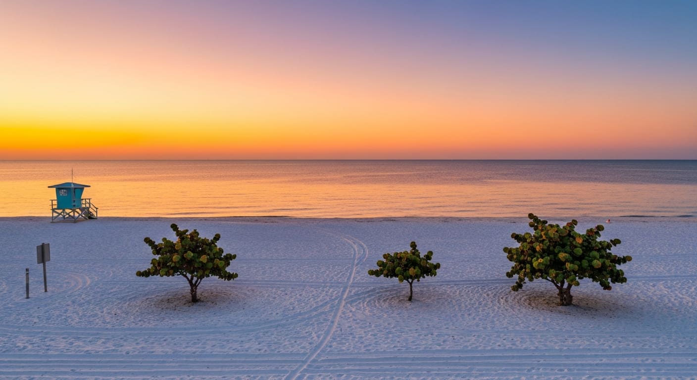 Englewood Beach Florida at sunset