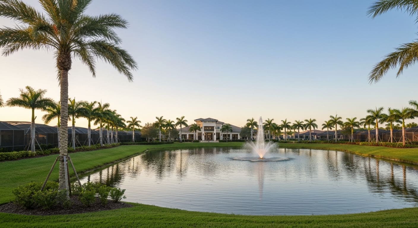 Neighborhood and lifestyle scene in Estero Florida
