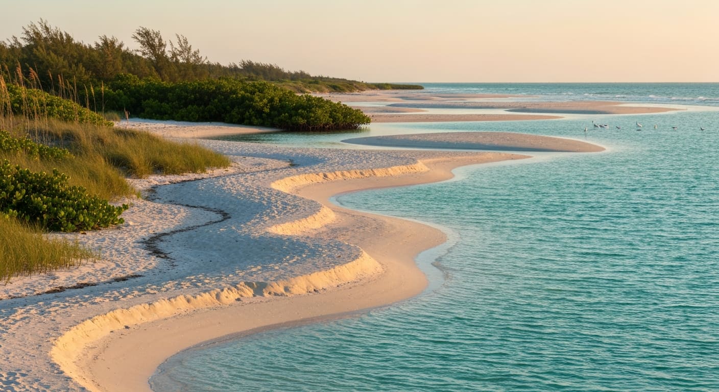 Tigertail Beach Marco Island with lagoon