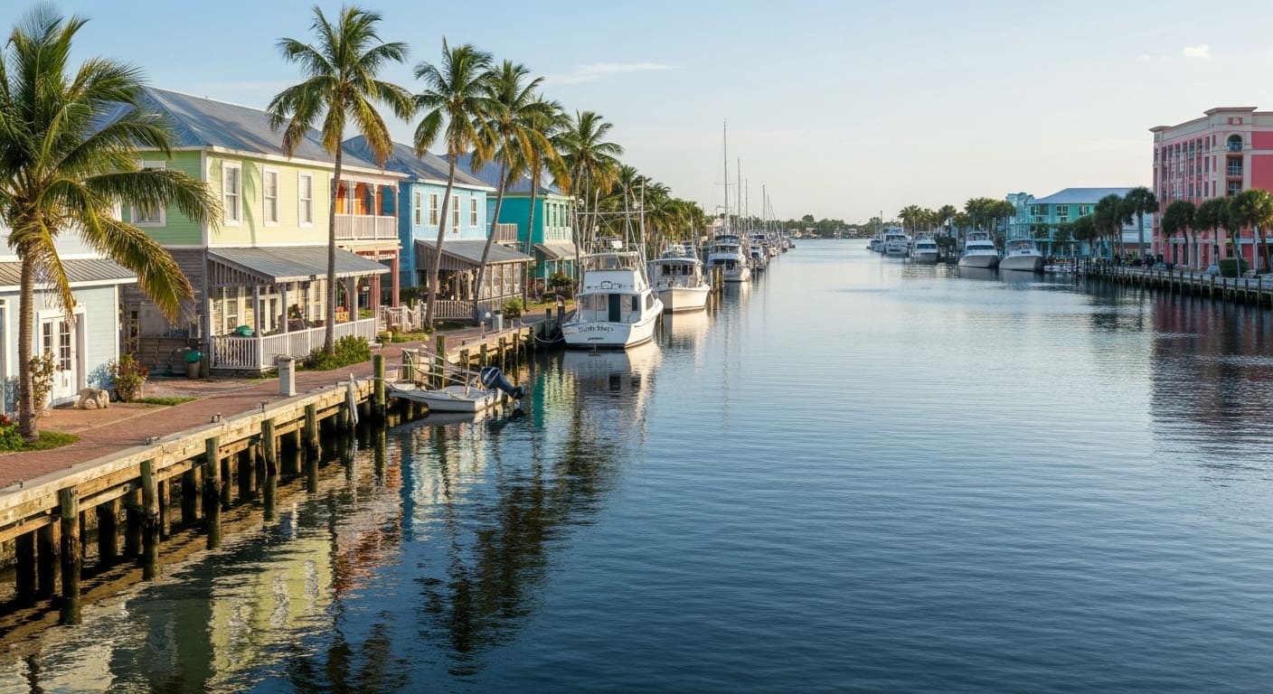 Punta Gorda Florida historic downtown and waterfront