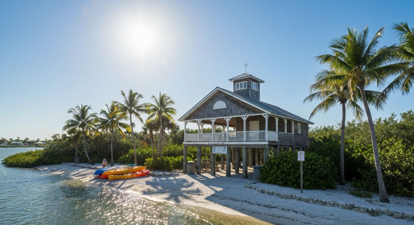 Peaceful natural dunes and shoreline at Nokomis Beach on the Sarasota County Gulf Coast