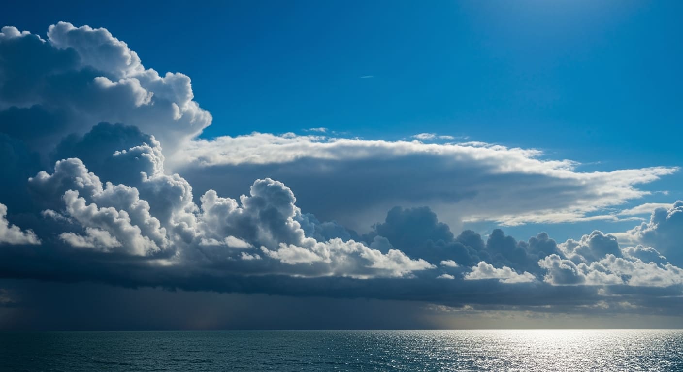 Afternoon thunderstorm building over Southwest Florida