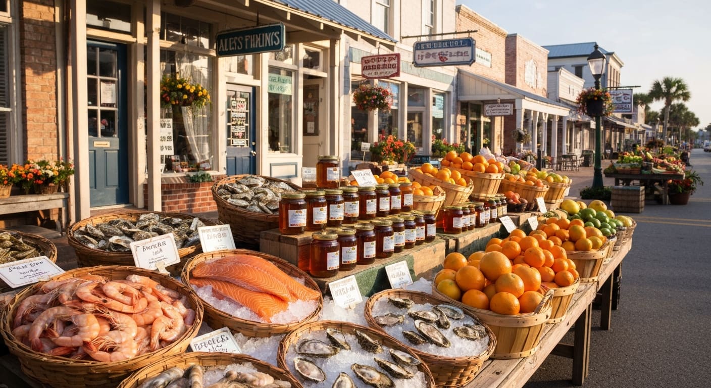 Punta Gorda Farmers Market along the waterfront in Charlotte County Florida