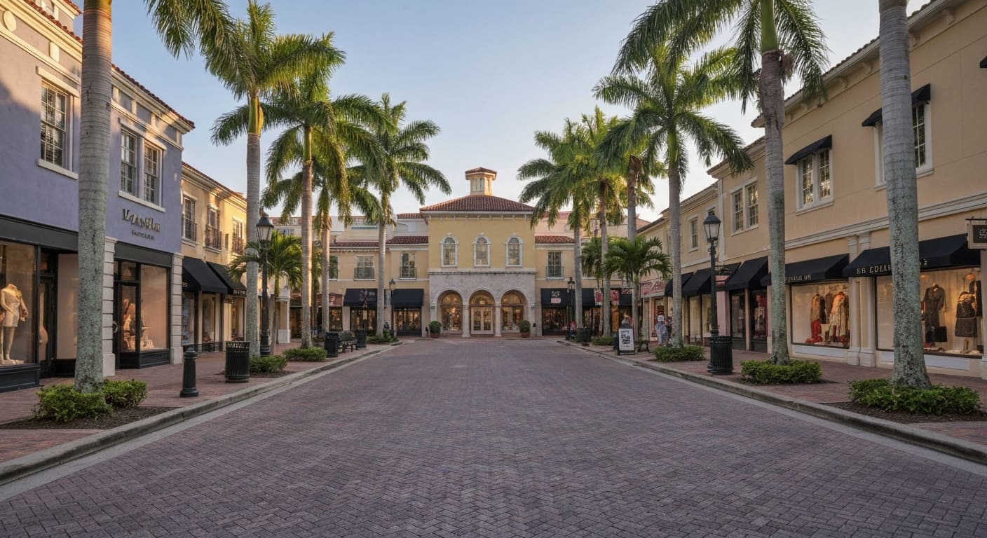 St. Armands Circle shops in Sarasota