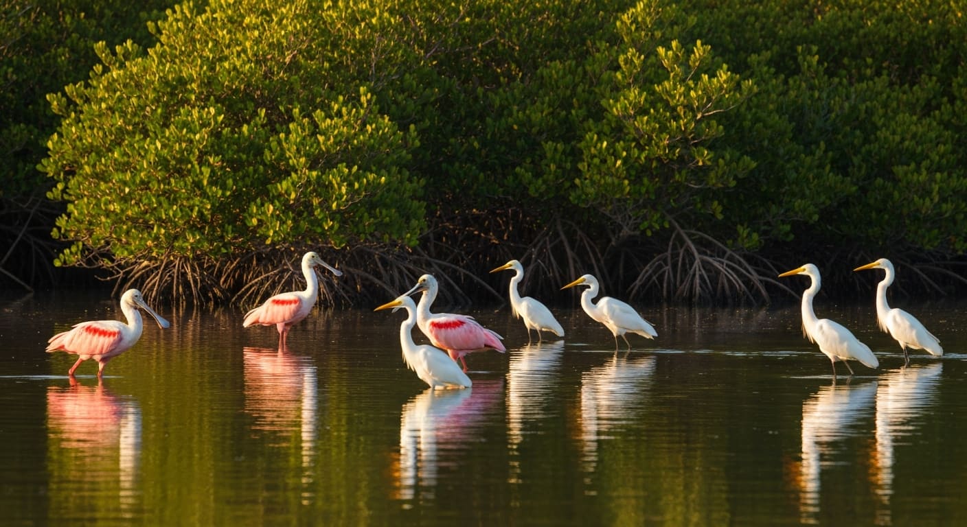 Wildlife viewing at Ding Darling Refuge Sanibel