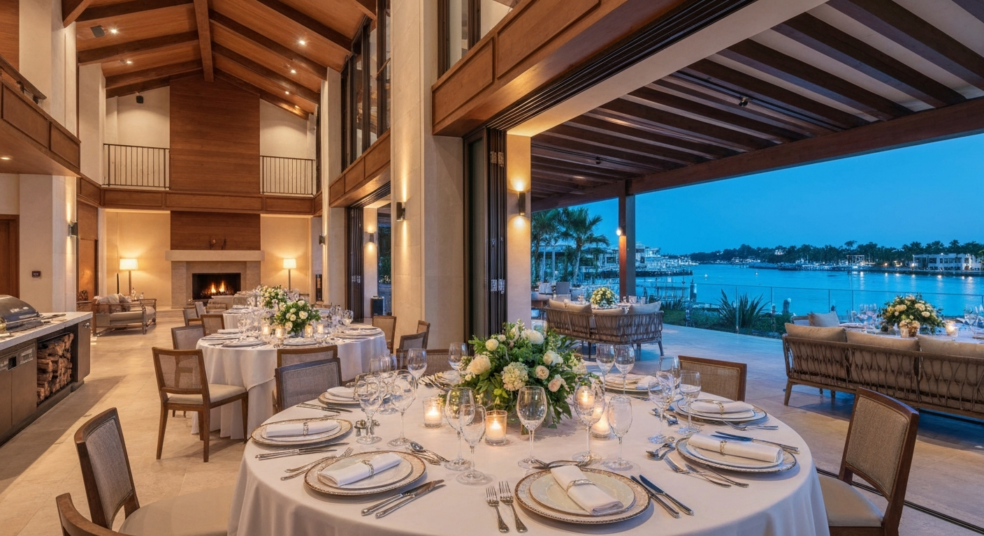 Marker 92 Waterfront Bar and Bistro waterfront dining area at The Westin Cape Coral Resort